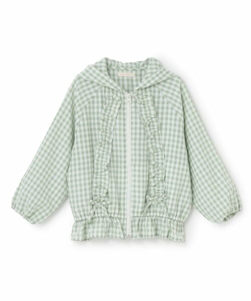 Lycee mine / リセマイン ブルゾン | 【UV加工】ギンガムチェックフリルブルゾン【Lycee mineバレエシリーズ】 | 詳細1