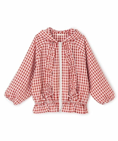 Lycee mine / リセマイン ブルゾン | 【UV加工】ギンガムチェックフリルブルゾン【Lycee mineバレエシリーズ】 | 詳細5