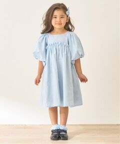 Lycee mine / リセマイン ミニ丈・ひざ丈ワンピース | リボン刺しゅうふんわりワンピース【Lycee mineバレエシリーズ】