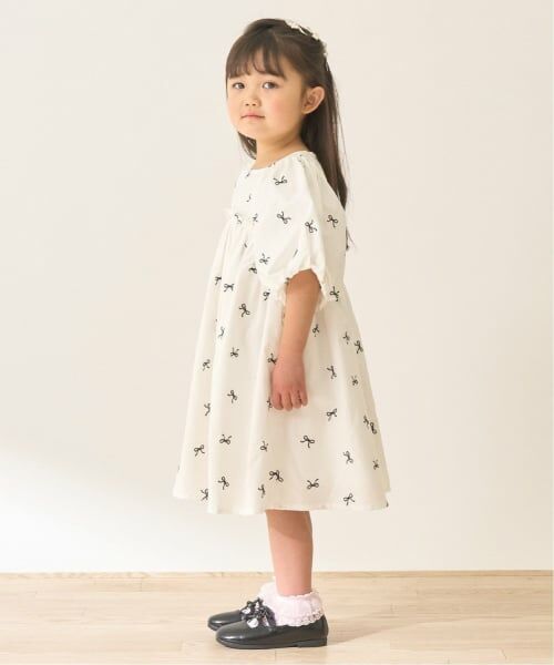 Lycee mine / リセマイン ミニ丈・ひざ丈ワンピース | リボン刺しゅうふんわりワンピース【Lycee mineバレエシリーズ】 | 詳細14