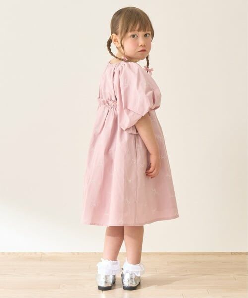 Lycee mine / リセマイン ミニ丈・ひざ丈ワンピース | リボン刺しゅうふんわりワンピース【Lycee mineバレエシリーズ】 | 詳細17