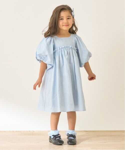 Lycee mine / リセマイン ミニ丈・ひざ丈ワンピース | リボン刺しゅうふんわりワンピース【Lycee mineバレエシリーズ】 | 詳細19