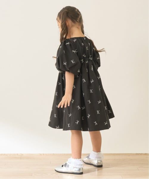 Lycee mine / リセマイン ミニ丈・ひざ丈ワンピース | リボン刺しゅうふんわりワンピース【Lycee mineバレエシリーズ】 | 詳細22