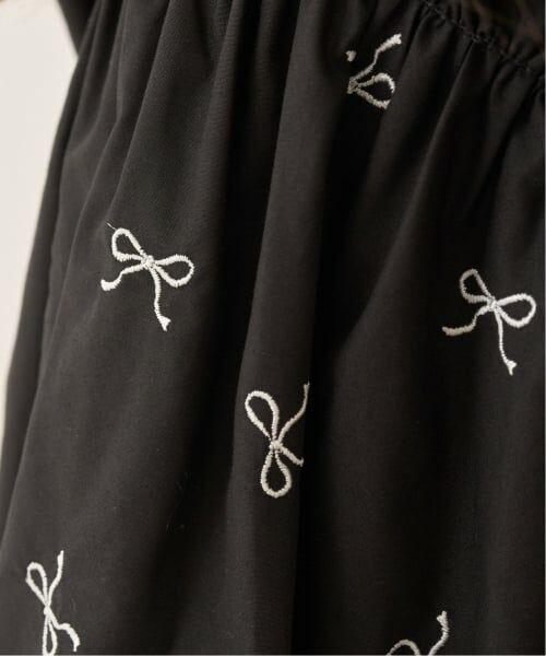Lycee mine / リセマイン ミニ丈・ひざ丈ワンピース | リボン刺しゅうふんわりワンピース【Lycee mineバレエシリーズ】 | 詳細24