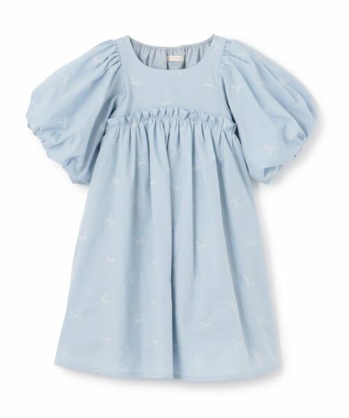 Lycee mine / リセマイン ミニ丈・ひざ丈ワンピース | リボン刺しゅうふんわりワンピース【Lycee mineバレエシリーズ】 | 詳細4