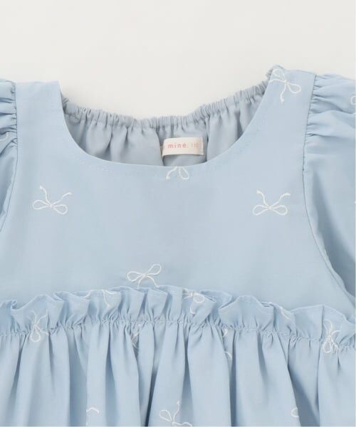 Lycee mine / リセマイン ミニ丈・ひざ丈ワンピース | リボン刺しゅうふんわりワンピース【Lycee mineバレエシリーズ】 | 詳細6