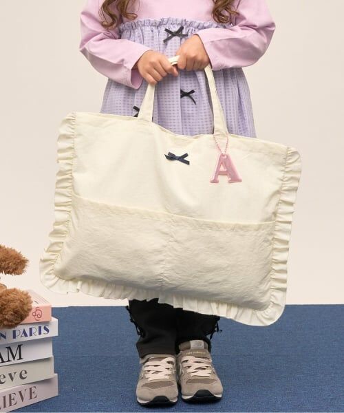 Lycee mine / リセマイン トートバッグ | 【スクール対応】【撥水・防汚・耐久・UV】リボン付きフリルレッスンバック | 詳細16