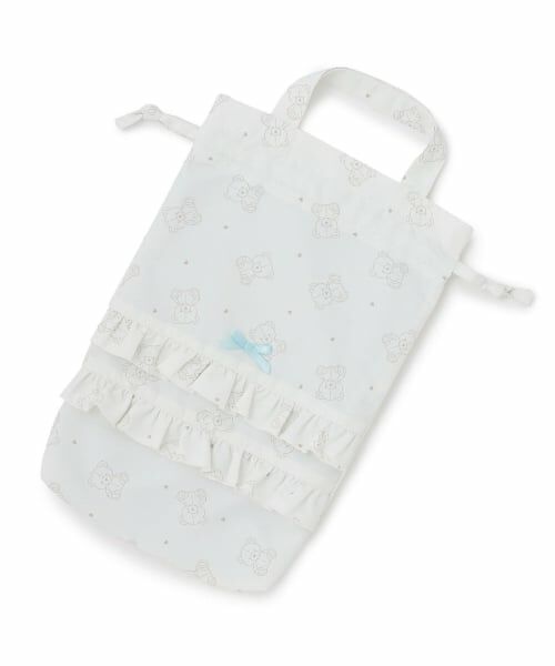 Lycee mine / リセマイン インテリア・生活雑貨・ホビー・ステーショナリー | 【スクール対応】【撥水・防汚・耐久・UV】リボン付きフリルシューズバック（シナモン）