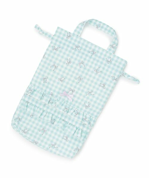 Lycee mine / リセマイン インテリア・生活雑貨・ホビー・ステーショナリー | 【スクール対応】【撥水・防汚・耐久・UV】リボン付きフリルシューズバック（ミント）