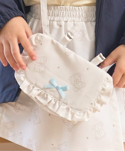 Lycee mine / リセマイン インテリア・生活雑貨・ホビー・ステーショナリー | 【スクール対応】【撥水・防汚・耐久・UV】リボン付きフリル移動ポケット（シナモン）