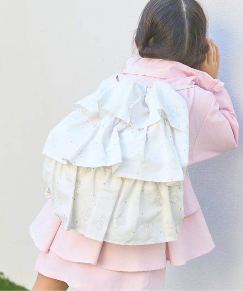 Lycee mine / リセマイン リュック・バックパック | 【スクール対応】【撥水・防汚・耐久・UV】フリルらくらくナップ（シナモン）