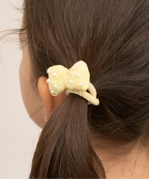 Lycee mine / リセマイン ヘアゴム・シュシュ | ぷっくりリボンヘアゴム(2コセット)（クリーム）