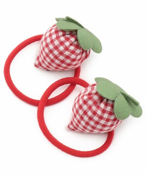 Lycee mine / リセマイン ヘアゴム・シュシュ | ぷっくりいちごヘアゴム(2コセット) | 詳細3