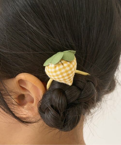 Lycee mine / リセマイン ヘアゴム・シュシュ | ぷっくりいちごヘアゴム(2コセット)（黄）