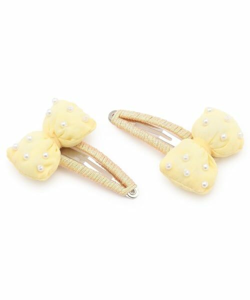 Lycee mine / リセマイン ヘアピン | ぷっくりリボンヘアクリップ'(2コセット) | 詳細1