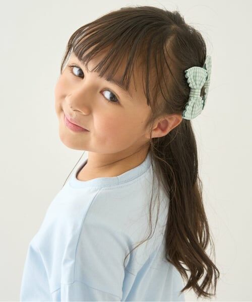 Lycee mine / リセマイン ヘアピン | スカラップギンガムチェックリボンヘアクリップ(2コセット) | 詳細13