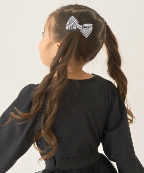 Lycee mine / リセマイン ヘアピン | スカラップギンガムチェックリボンヘアクリップ(2コセット) | 詳細14