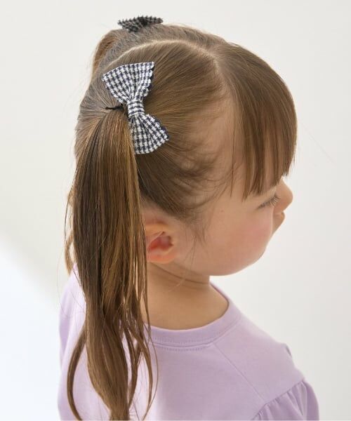 Lycee mine / リセマイン ヘアピン | スカラップギンガムチェックリボンヘアクリップ(2コセット) | 詳細17