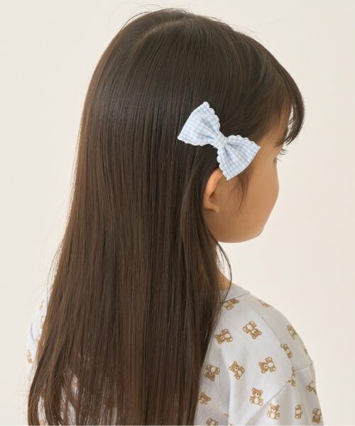 Lycee mine / リセマイン ヘアピン | スカラップギンガムチェックリボンヘアクリップ(2コセット) | 詳細20