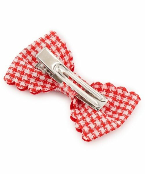 Lycee mine / リセマイン ヘアピン | スカラップギンガムチェックリボンヘアクリップ(2コセット) | 詳細6