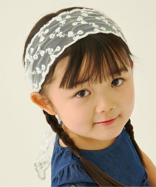 Lycee mine / リセマイン カチューシャ・カチューム・その他 | レースヘアスカーフ（アイボリー）