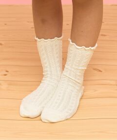 Lycee mine / リセマイン ソックス | 柄編みクルーソックス