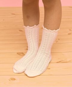 Lycee mine / リセマイン ソックス | 柄編みクルーソックス