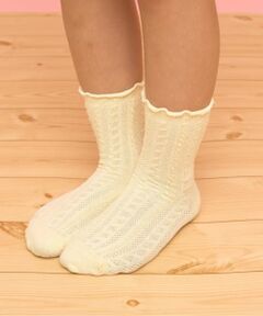 Lycee mine / リセマイン ソックス | 柄編みクルーソックス