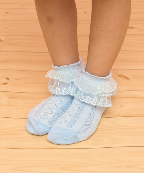 Lycee mine / リセマイン ソックス | レース付ソックス（サックス）