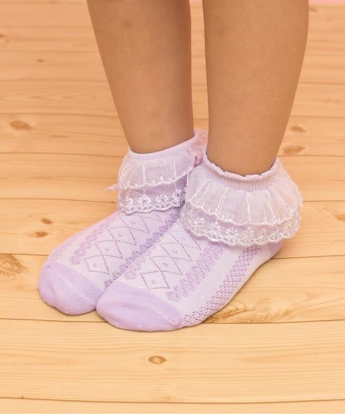 Lycee mine / リセマイン ソックス | レース付ソックス（ラベンダー）
