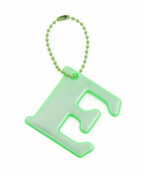 Lycee mine / リセマイン チャーム | 【通園通学】【安心】アルファベット反射チャーム（イエロー グリーン）