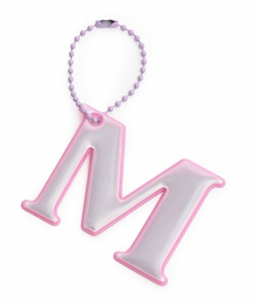 Lycee mine / リセマイン チャーム | 【通園通学】【安心】アルファベット反射チャーム（ライラック）