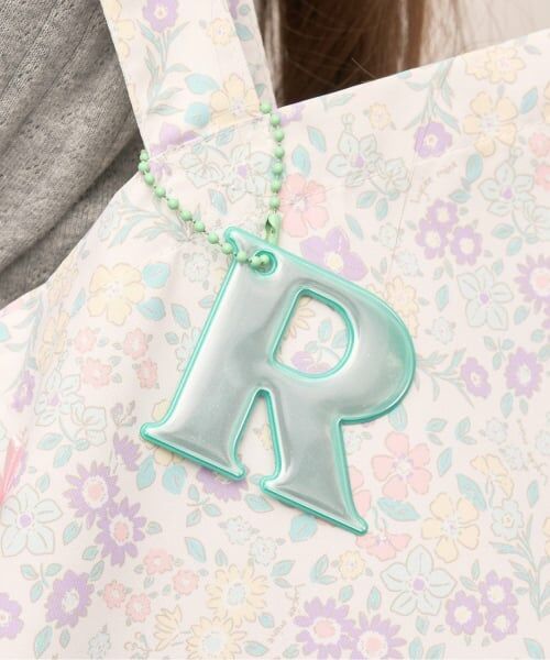 Lycee mine / リセマイン チャーム | 【通園通学】【安心】アルファベット反射チャーム（ミント）