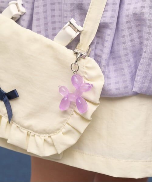 Lycee mine / リセマイン キーホルダー・ストラップ | 【通園通学】【安心】ふうせんアート蓄光キーホルダー（ラベンダー）