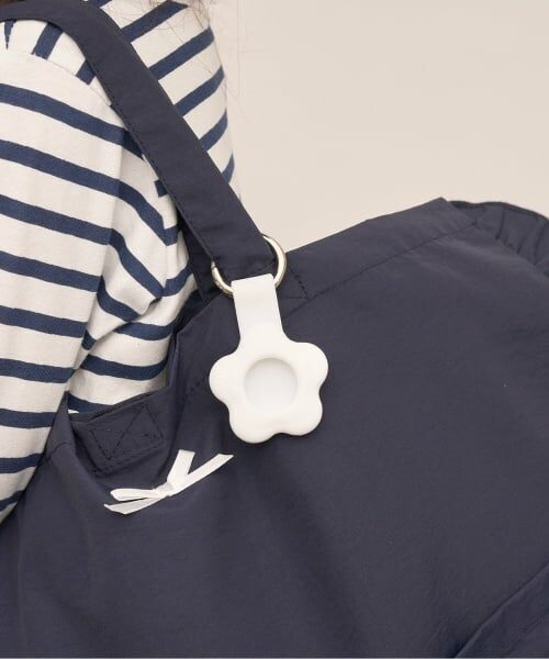 Lycee mine / リセマイン チャーム | 【通園通学】【安心】フラワースマートタグケースチャーム（オフ ホワイト）