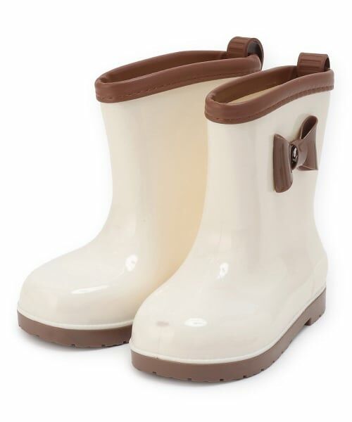 Lycee mine / リセマイン レインシューズ | リボン付バイカラーレインブーツ | 詳細1