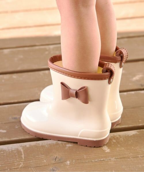 Lycee mine / リセマイン レインシューズ | リボン付バイカラーレインブーツ | 詳細11