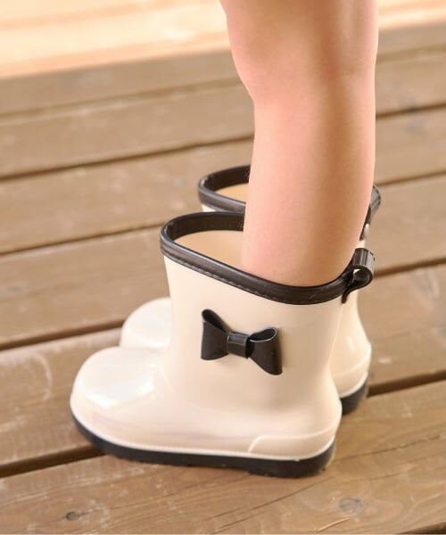 Lycee mine / リセマイン レインシューズ | リボン付バイカラーレインブーツ | 詳細15