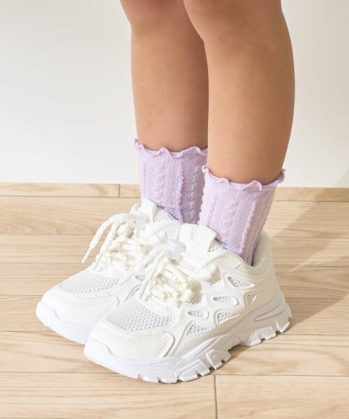 Lycee mine / リセマイン スニーカー | パール付きスニーカー(オフ ホワイト)