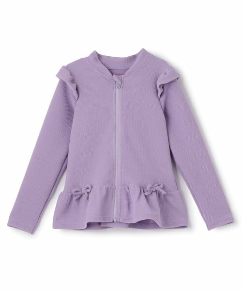 Lycee mine / リセマイン 水着・スイムグッズ | 【予約/2026年3月下旬～4月上旬入荷予定】【SWIM】【UV カット】裾フリルフルジップラッシュガード | 詳細1