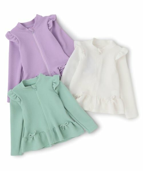 Lycee mine / リセマイン 水着・スイムグッズ | 【予約/2026年3月下旬～4月上旬入荷予定】【SWIM】【UV カット】裾フリルフルジップラッシュガード | 詳細9