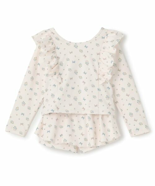 Lycee mine / リセマイン 水着・スイムグッズ | 【予約/2026年3月下旬～4月上旬入荷予定】【SWIM】【UV カット】花柄フリルラッシュガード・スカパンセット | 詳細1