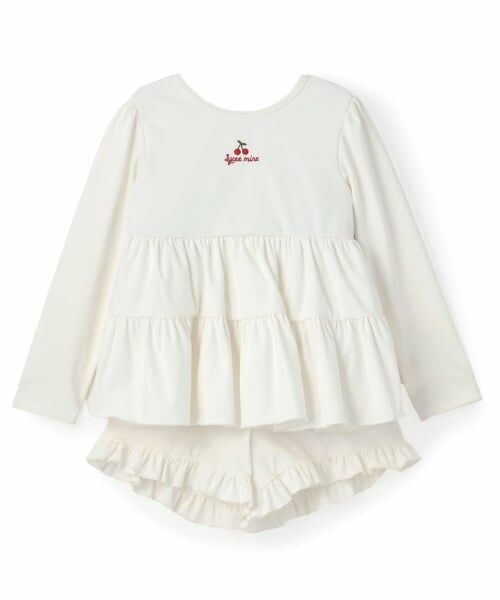 Lycee mine / リセマイン 水着・スイムグッズ | 【予約/2026年3月下旬～4月上旬入荷予定】【SWIM】【UVカット】ティアードラッシュガード・フリルパンツセット | 詳細1