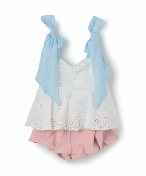 Lycee mine / リセマイン 水着・スイムグッズ | 【予約/2026年3月下旬～4月上旬入荷予定】【SWIM】【UVカット】レーストップス・バルーンパンツセパレート水着 | 詳細1