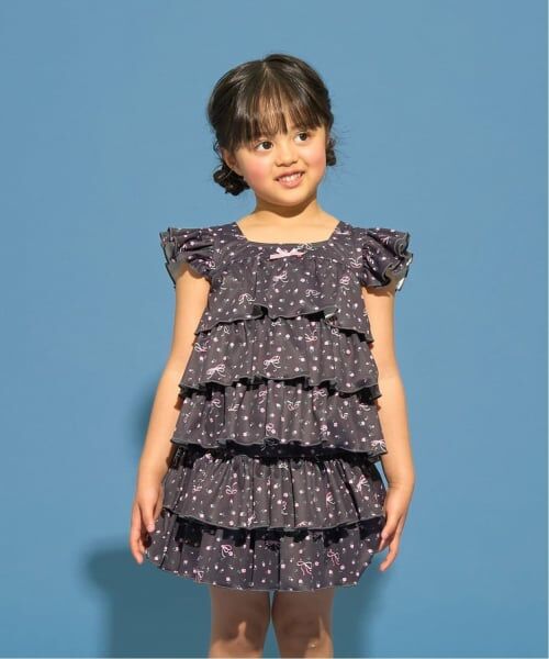 Lycee mine / リセマイン 水着・スイムグッズ | 【予約/2026年3月下旬～4月上旬入荷予定】【SWIM】【UVカット】ティアードトップス・ティアードスカートセパレート水着（黒）