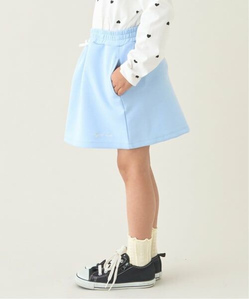 Lycee mine / リセマイン ミニ・ひざ丈スカート | 【スクール対応】【パフスウェット】スカート(インパン付)（サックス）