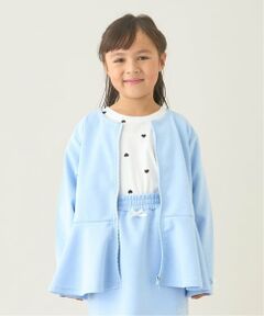 Lycee mine / リセマイン パーカー | 【スクール対応】【パフスウェット】ペプラムフルジップアップ