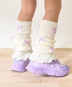 Lycee mine / リセマイン レッグウォーマー | ちびリボン付きルーズソックス