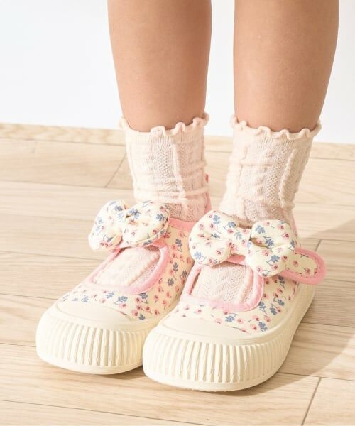 Lycee mine / リセマイン スニーカー | フラワーオープンスニーカー（ピンク）