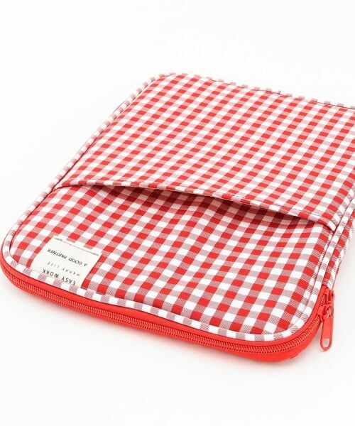 Lycee mine / リセマイン ポーチ | 【スクール対応】ギンガムチェックタブレットケース(11インチ) | 詳細5